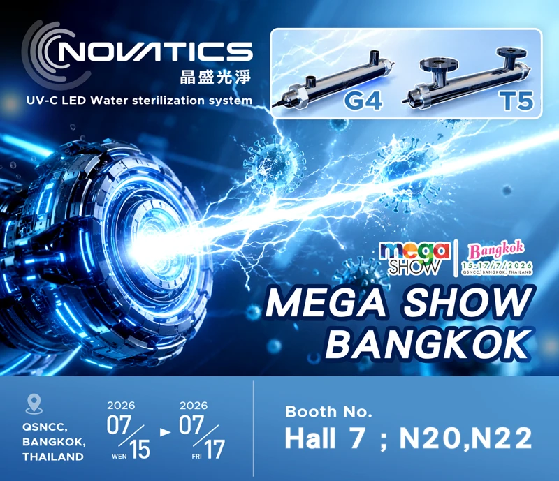 曼谷 MEGA SHOW 2026｜NOVATICS 展示 UV-C LED 水質殺菌技術